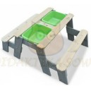 VODN&Iacute; STŮL/P&Iacute;SKOVI&Scaron;TĚ, STOLEK - 2 LAVICE